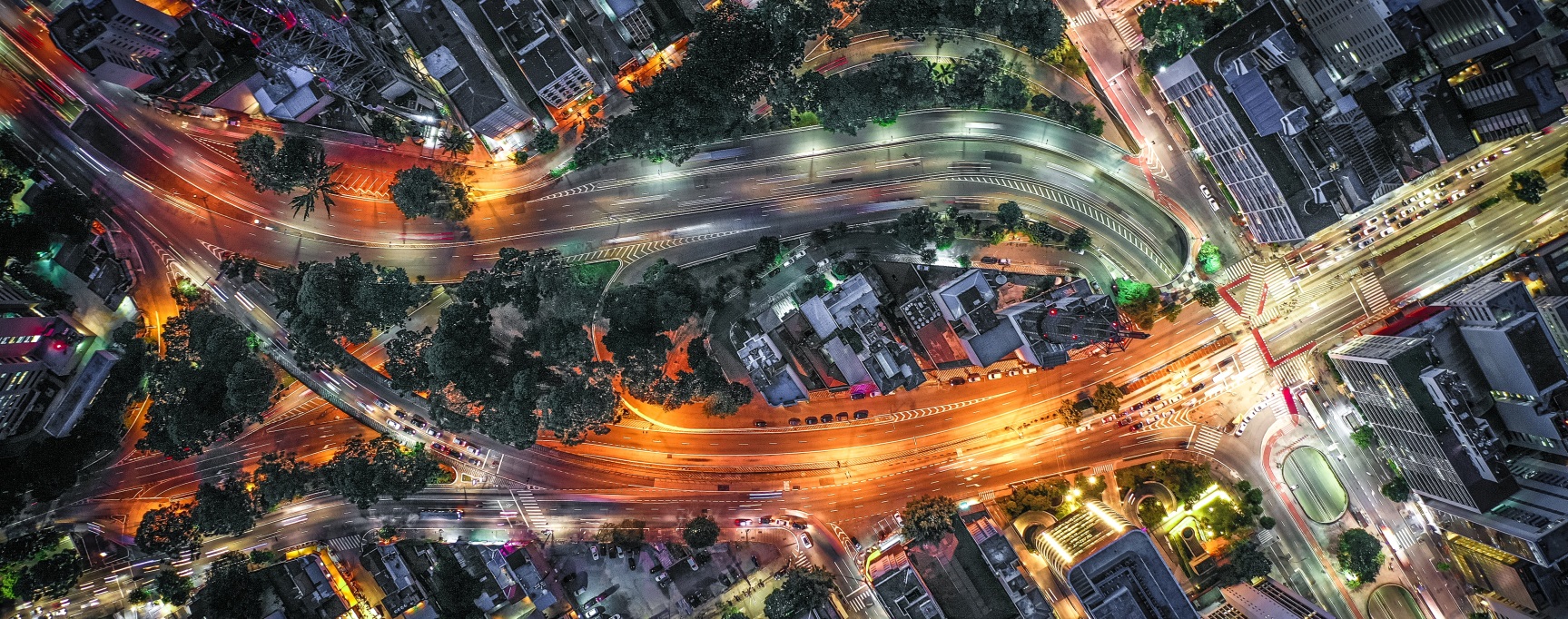 Aerial Road Timelapse